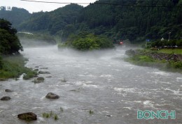 道の駅水辺の郷付近