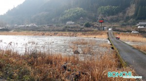 ダム下流の沈下橋（松原地区）